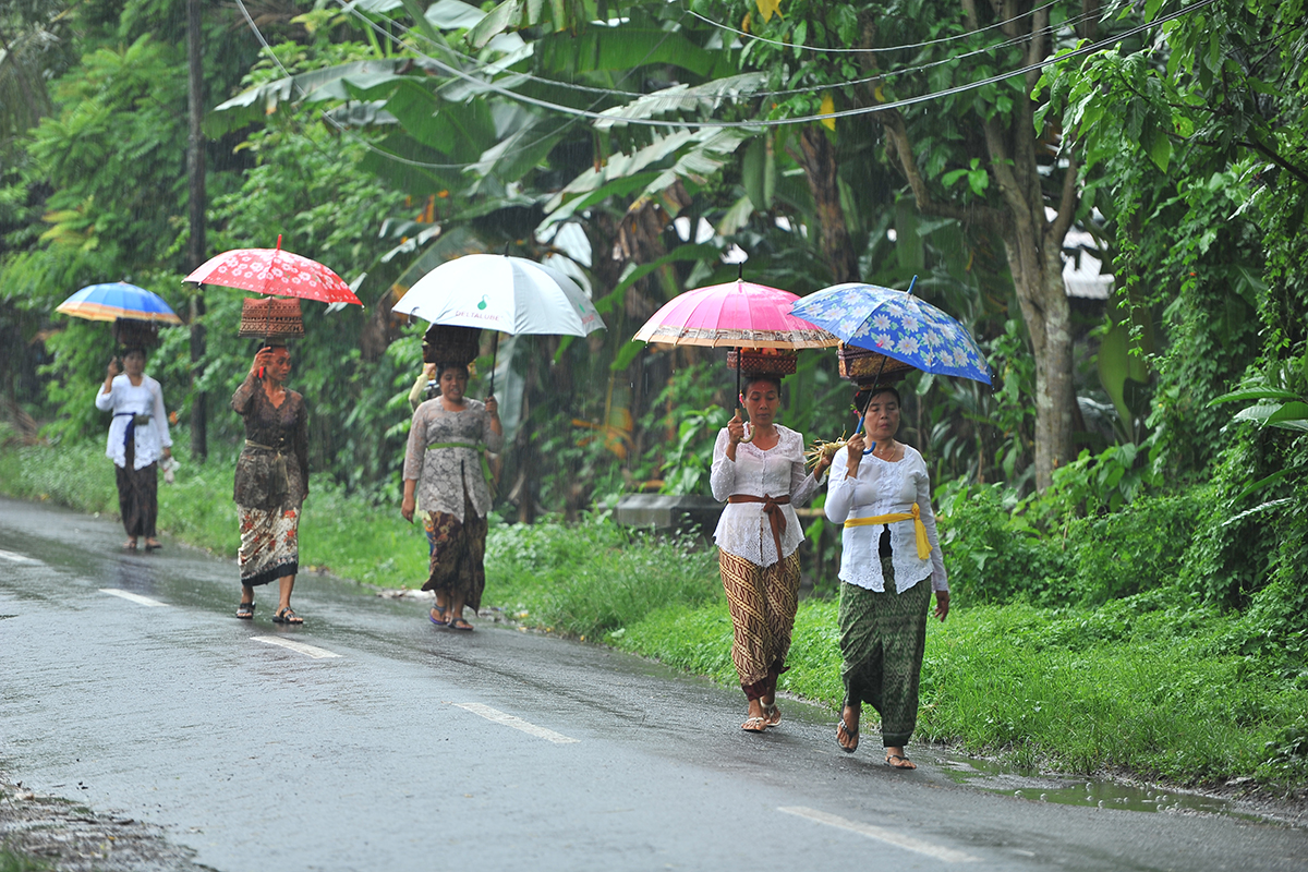 Rainy season on Bali