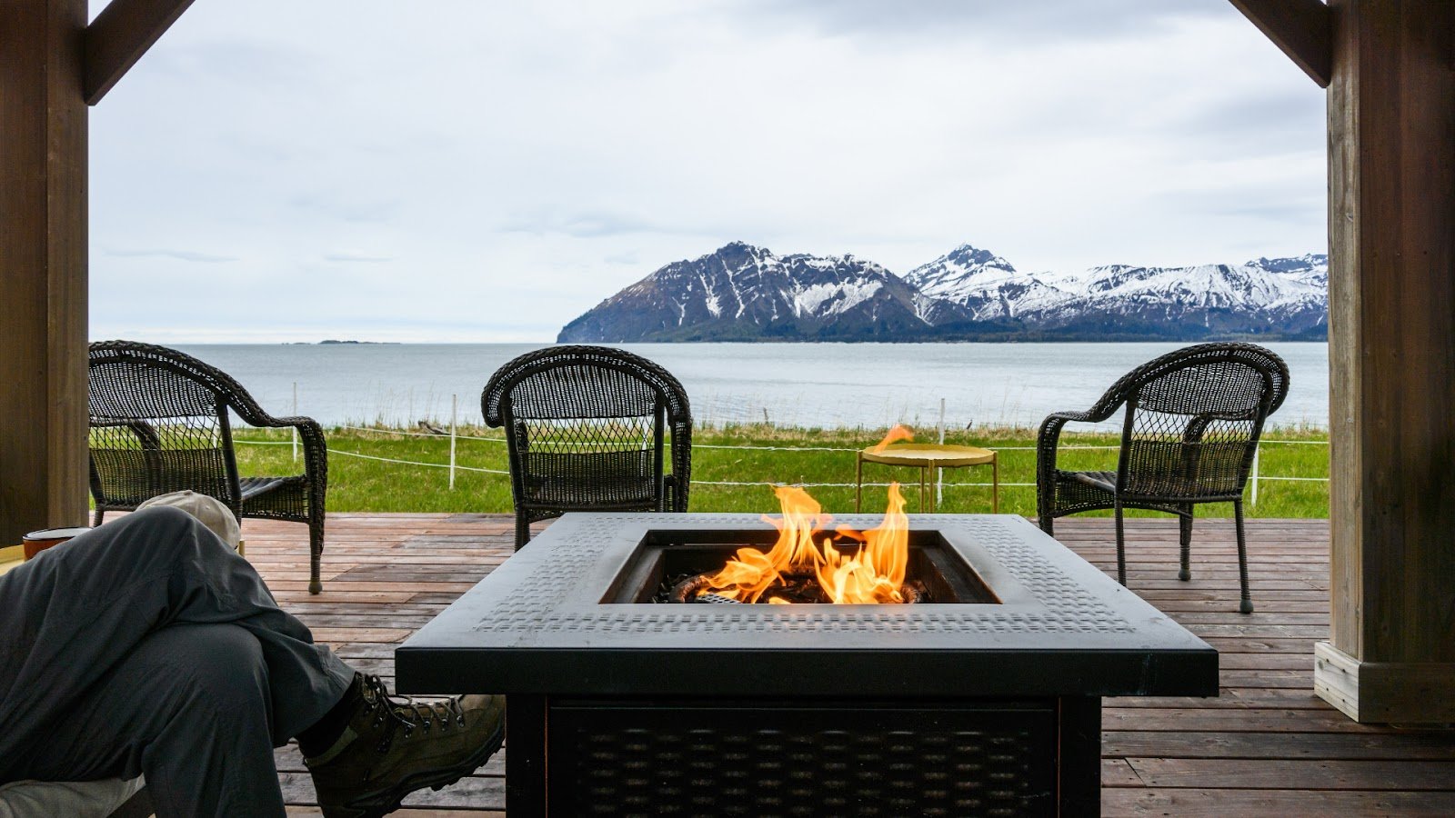 Enjoying a Lake Clark View