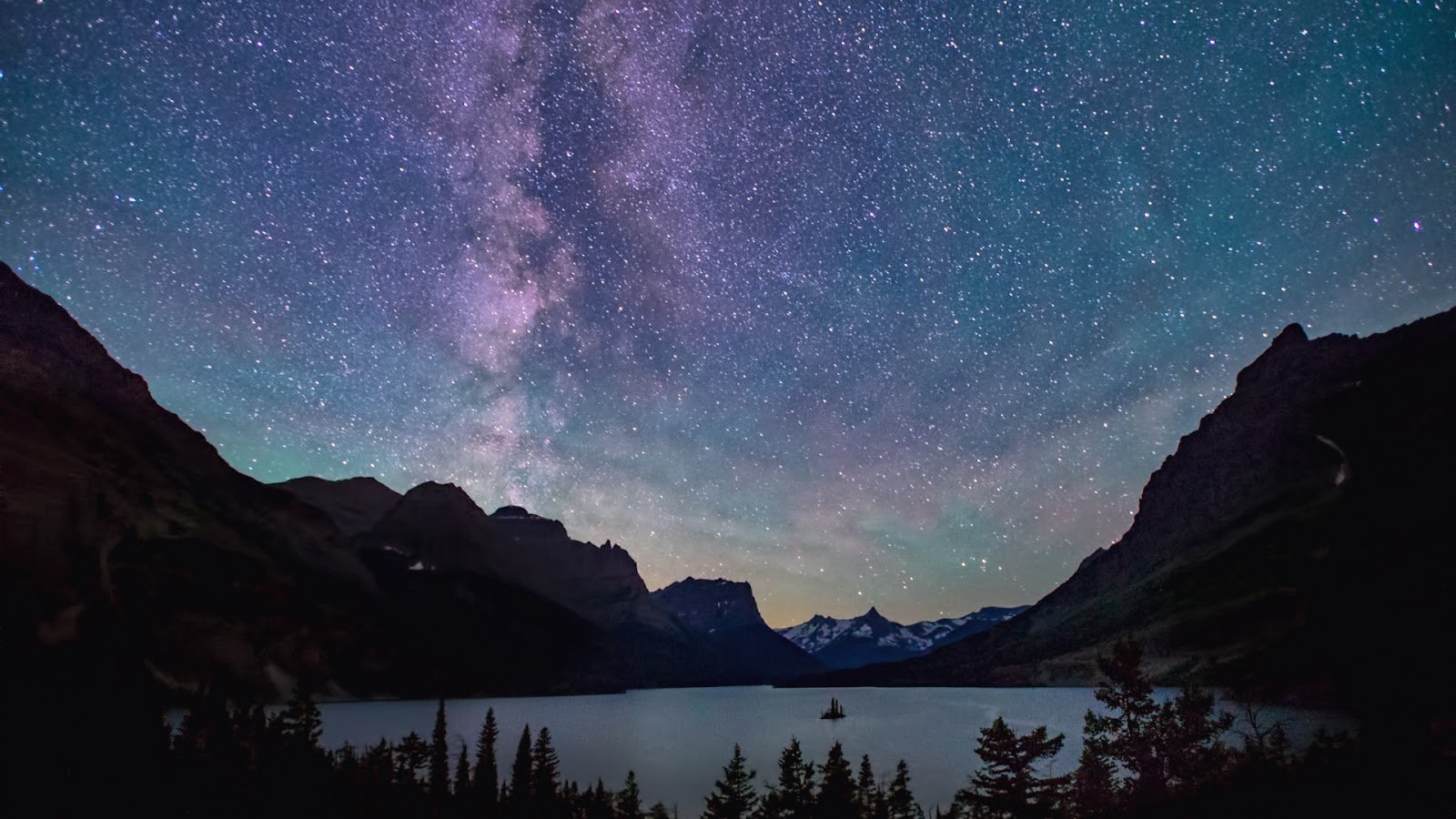 Stars over Glacier National Park