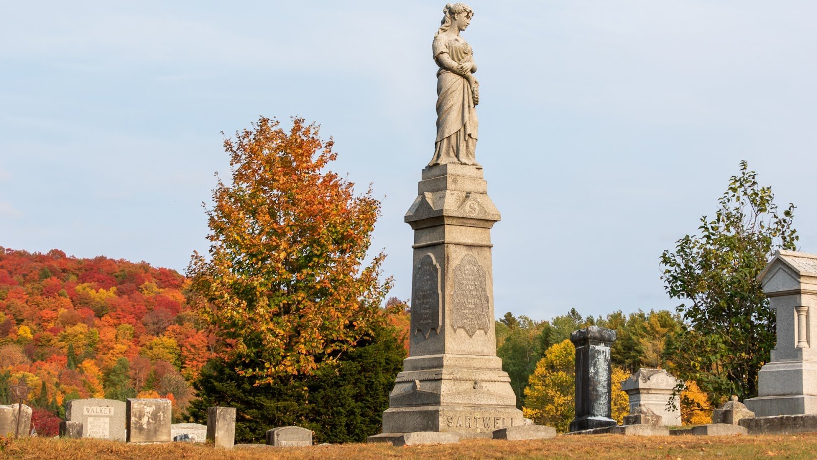 A monument among the graves