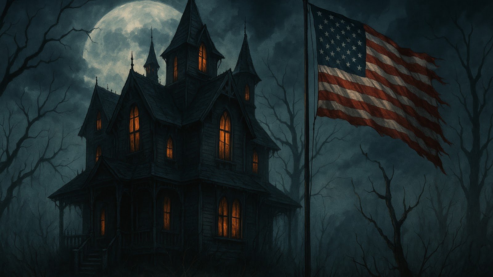 A haunted house