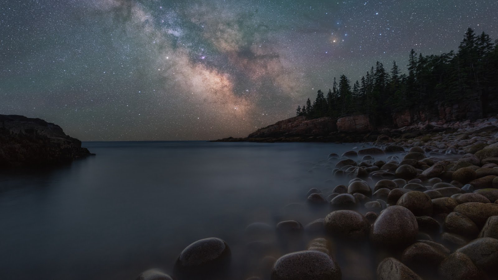 Stars over Acadia National Park