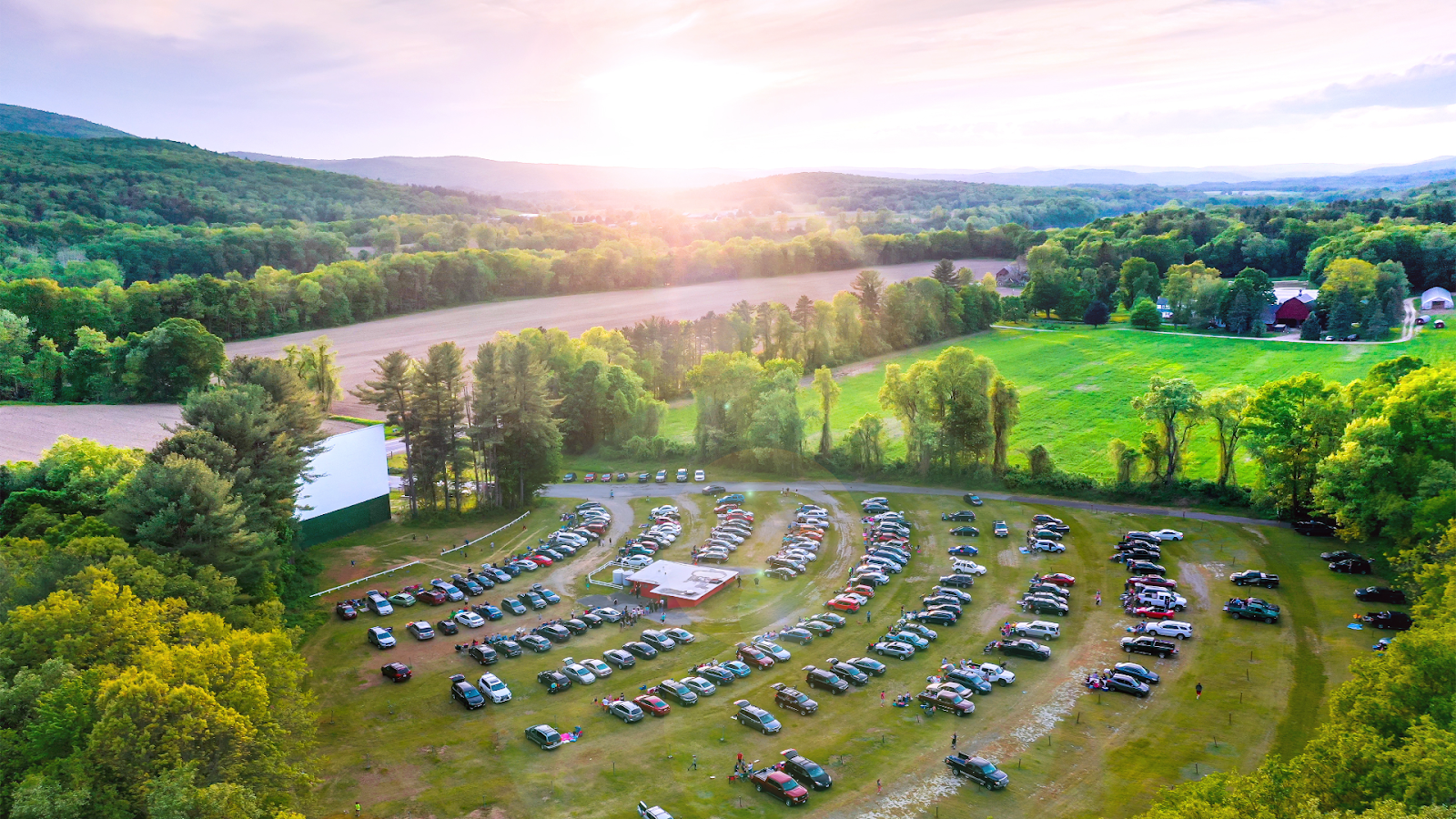 A drive-in theater