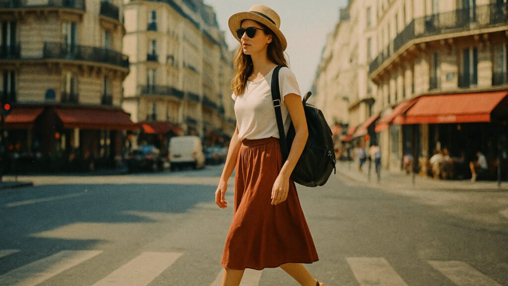 Single female traveler